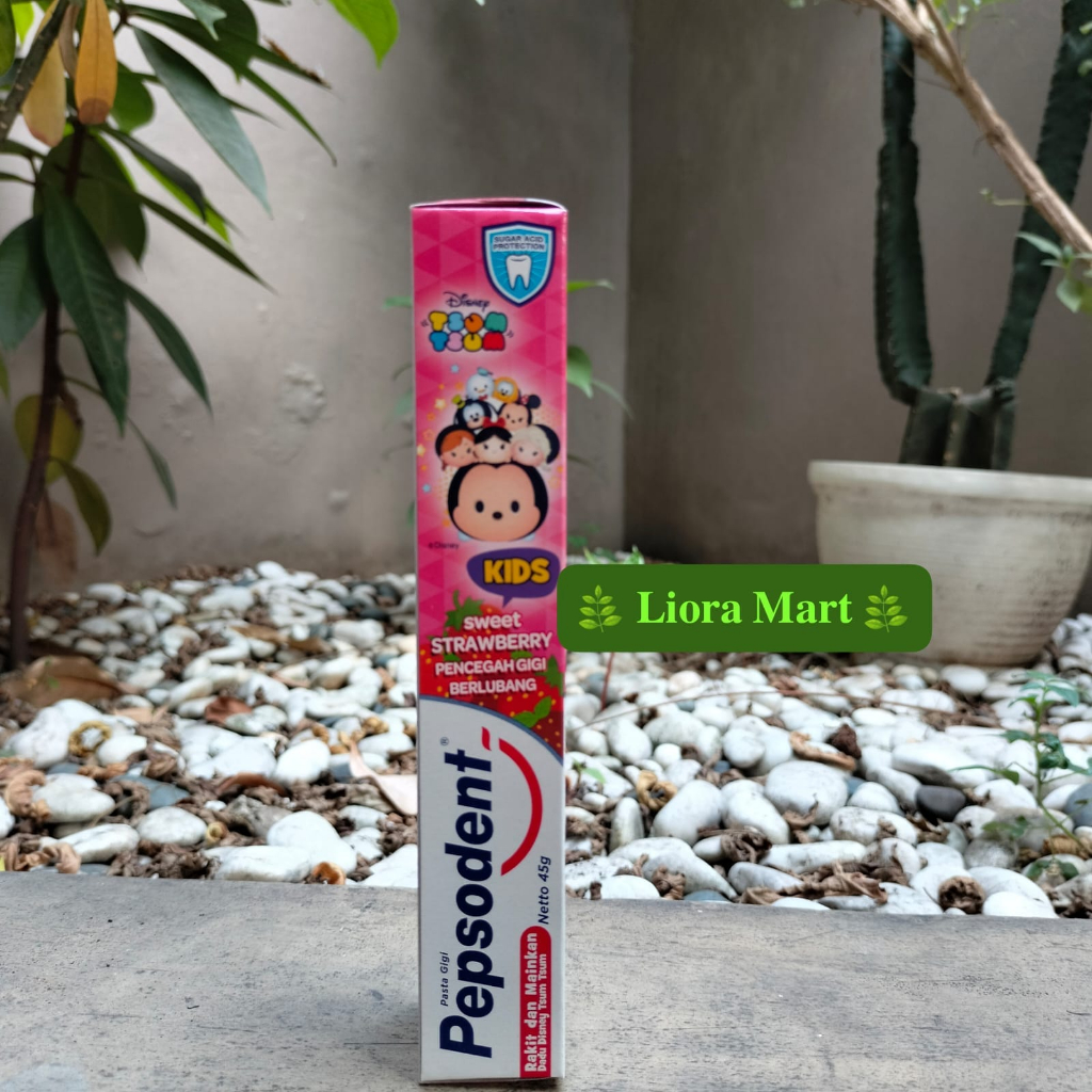 Pasta gigi anak Pepsodent 45g /odol anak bayi Pepsodent rasa strawbery 45g
