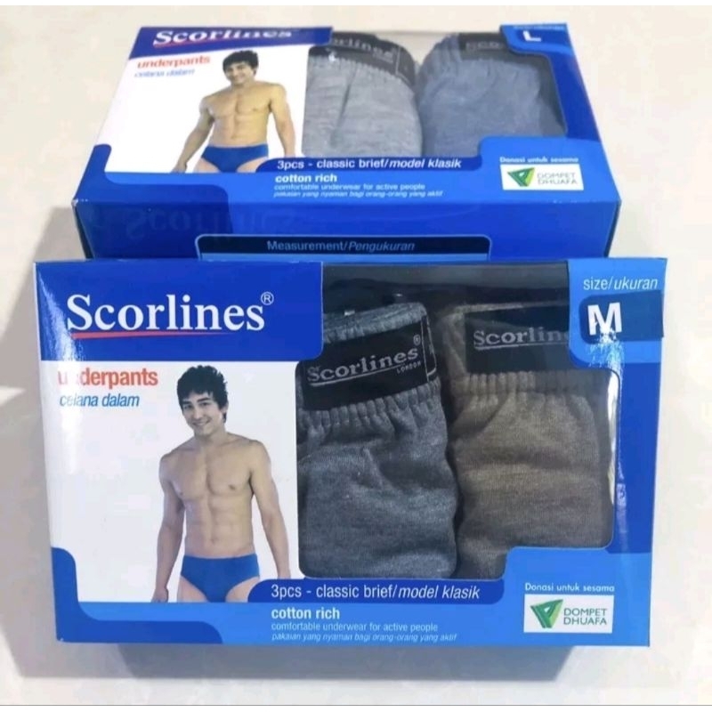 PROMO MURAH Scorlines underpants Celana dalam pria CD Pria