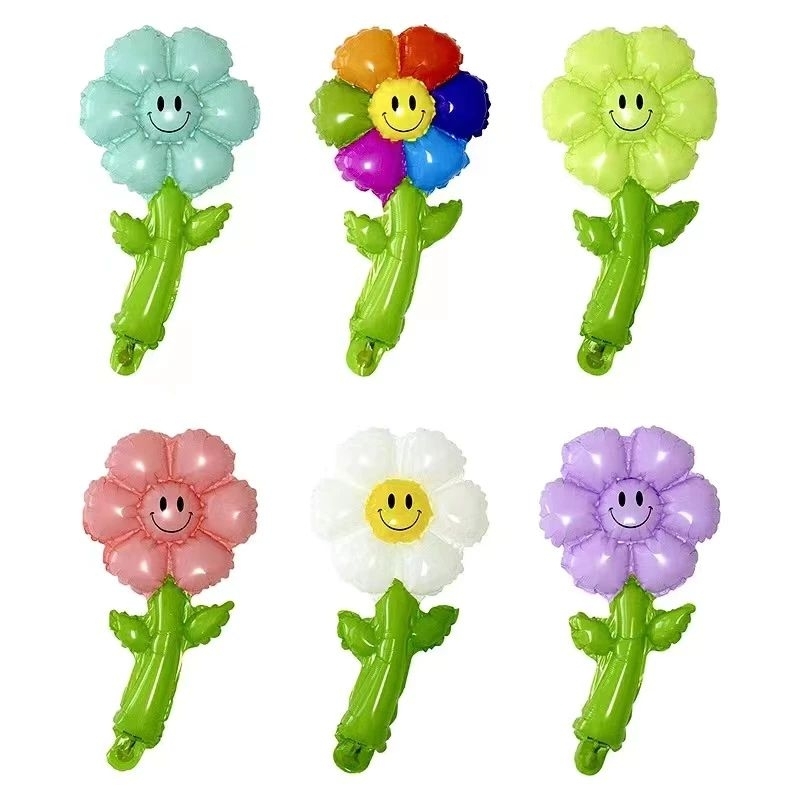 Balon bunga matahari Balon bunga foil