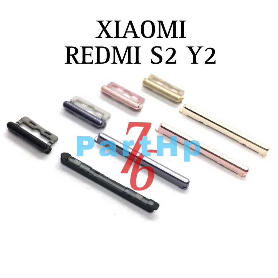 Tombol 1 set Power On Off Volume Xiaomi Redmi S2 / Y2 - Button Plastik