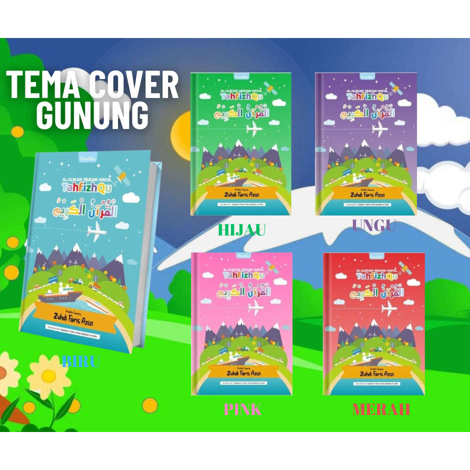 ALQURAN CUSTOM NAMA TEMA GUNUNG A4