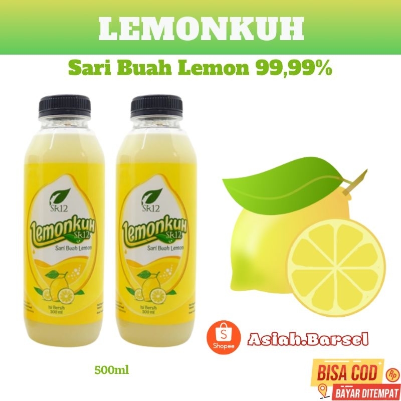 

LEMONKUH SR12 HERBAL Netto 500ml - SARI BUAH LEMON SR12 ORIGINAL - MINUMAN LEMON