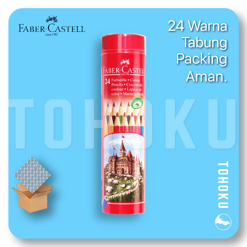 

Pensil Warna Faber Castell Classic Tabung Kaleng 24 Warna