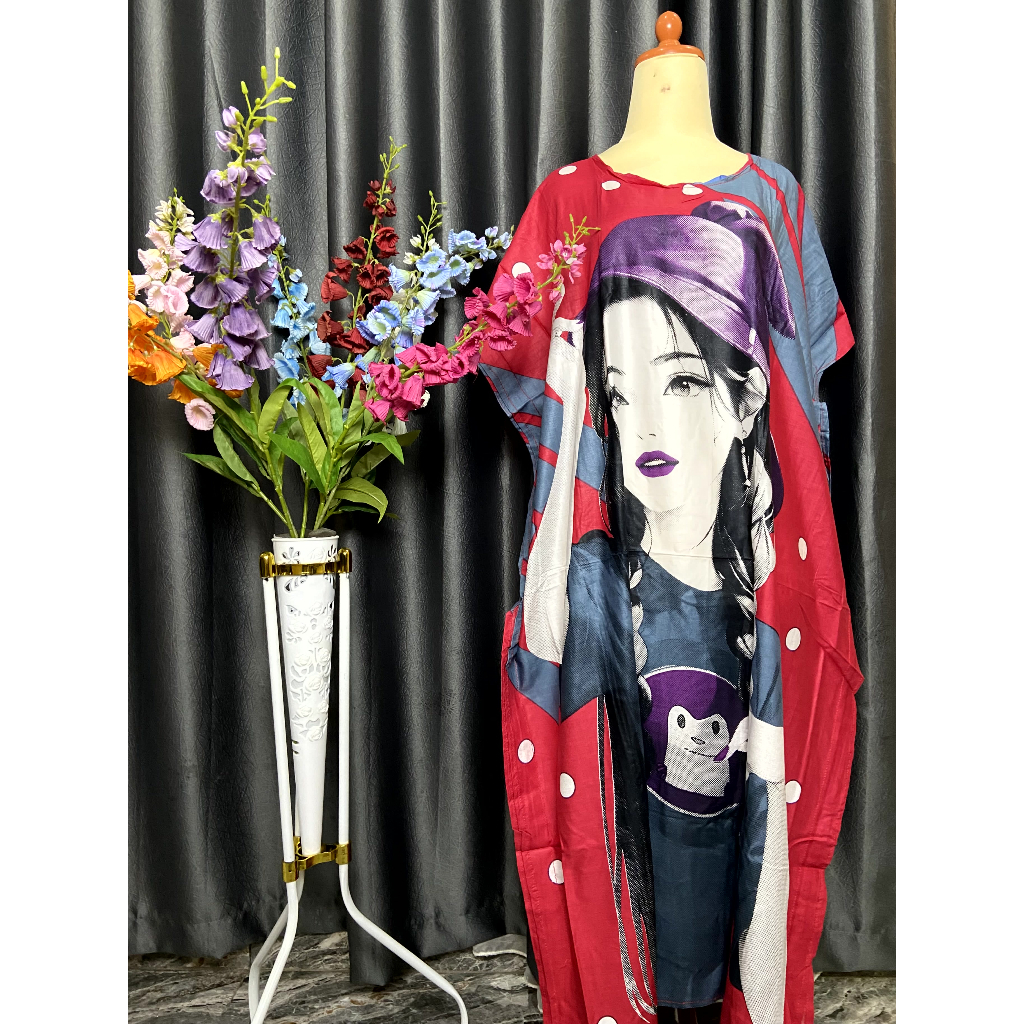 Paket Usaha 90rb Dapat 3pcs Daster Jumbo Lowo Premium DNR Motif Karakter Bahan Rayon Cocok Untuk Bum