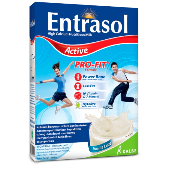 

SUSU BUBUK ENTRASOL ACTIVE VANILLA LATTE 340 GRAM