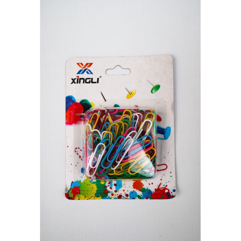 

Clip Warna Davis Xingli / klip kertas warna - warni penjepit kertas paper clip Joyko