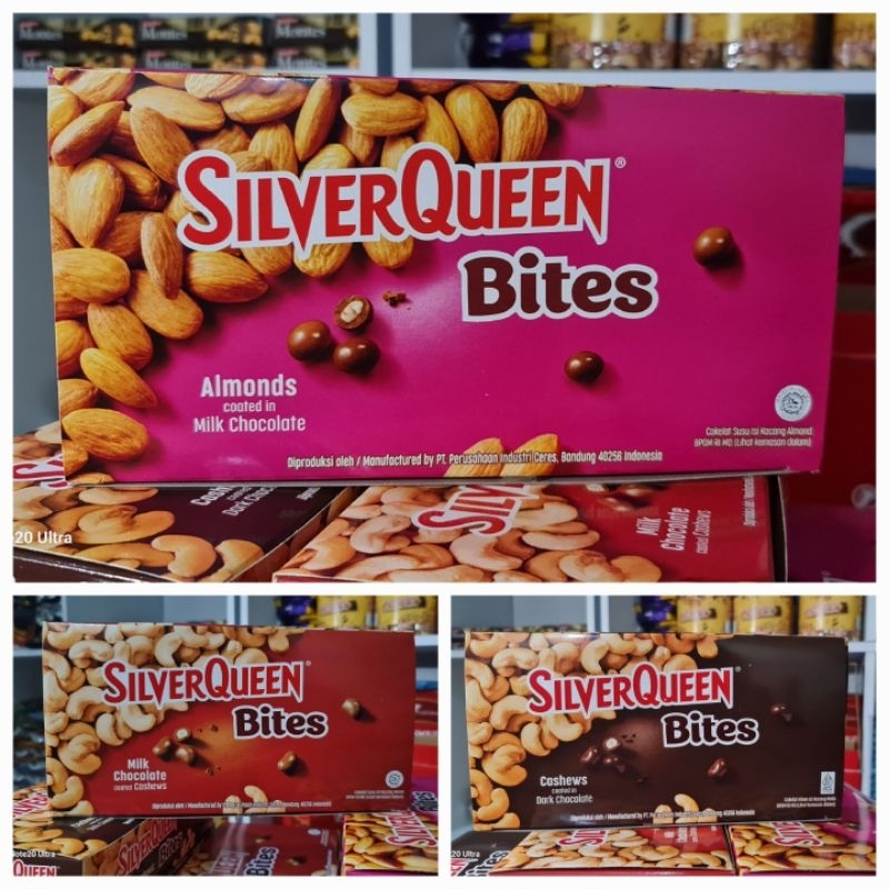 

Coklat SilverQueen Bites 30gram - SilverQueen Bites 30gram 1 Box isi 12 sachet