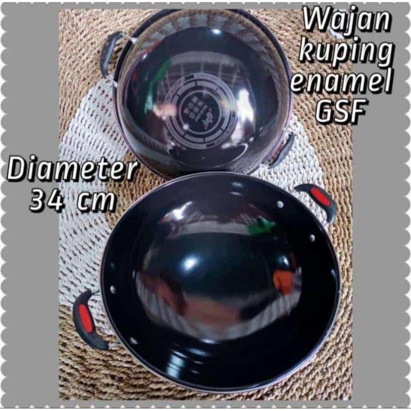 WAJAN KUPING ENAMEL GSF 34cm