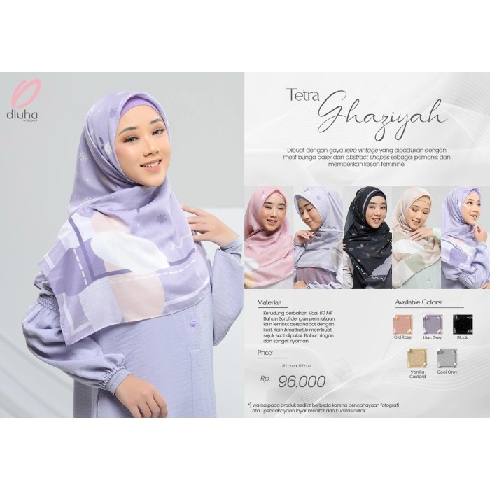 DLUHA IS RABBANI - KERUDUNG SEGI EMPAT MOTIF GHAZIYAH