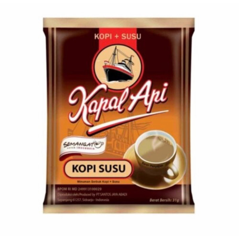 

Kapal Api Kopi Susu Instant 10pcs x 31gram