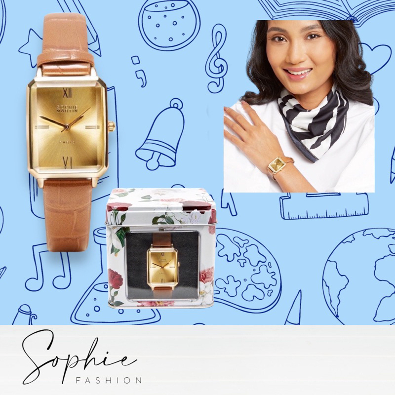 Jam Tangan Wanita Sophie Martin Paris Dyvette Brown
