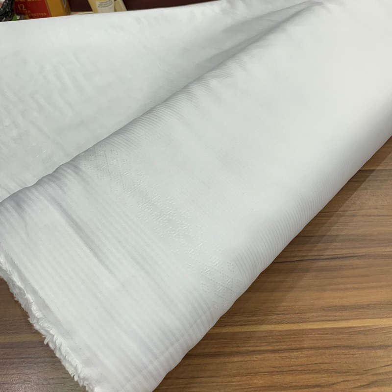 kain katun putih bahan baju kemeja koko gamis pria dan wanita cotton italy garment quality