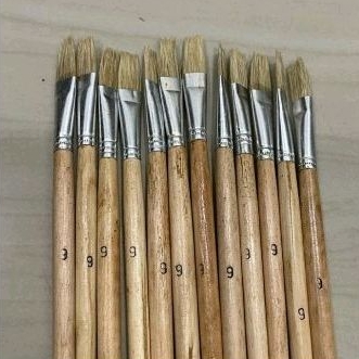 

no.9 kuas lukis kuas gambar nomor 9 paint brush