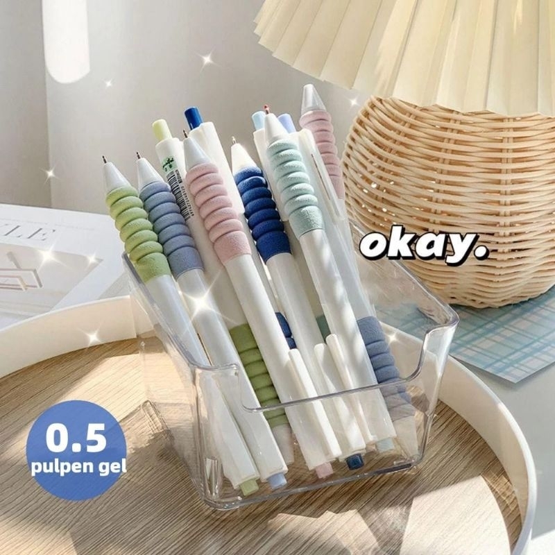 

KIYOWO 1 PCS PRESS PEN MORANDI COLOR BENTUK AWAN AESTHETIC