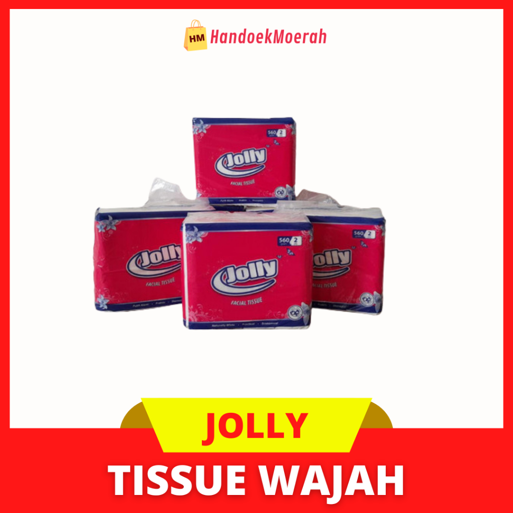 Tissue JOLLY Kiloan Facial 560 Sheet 2 Ply / Tisu Wajah Murah