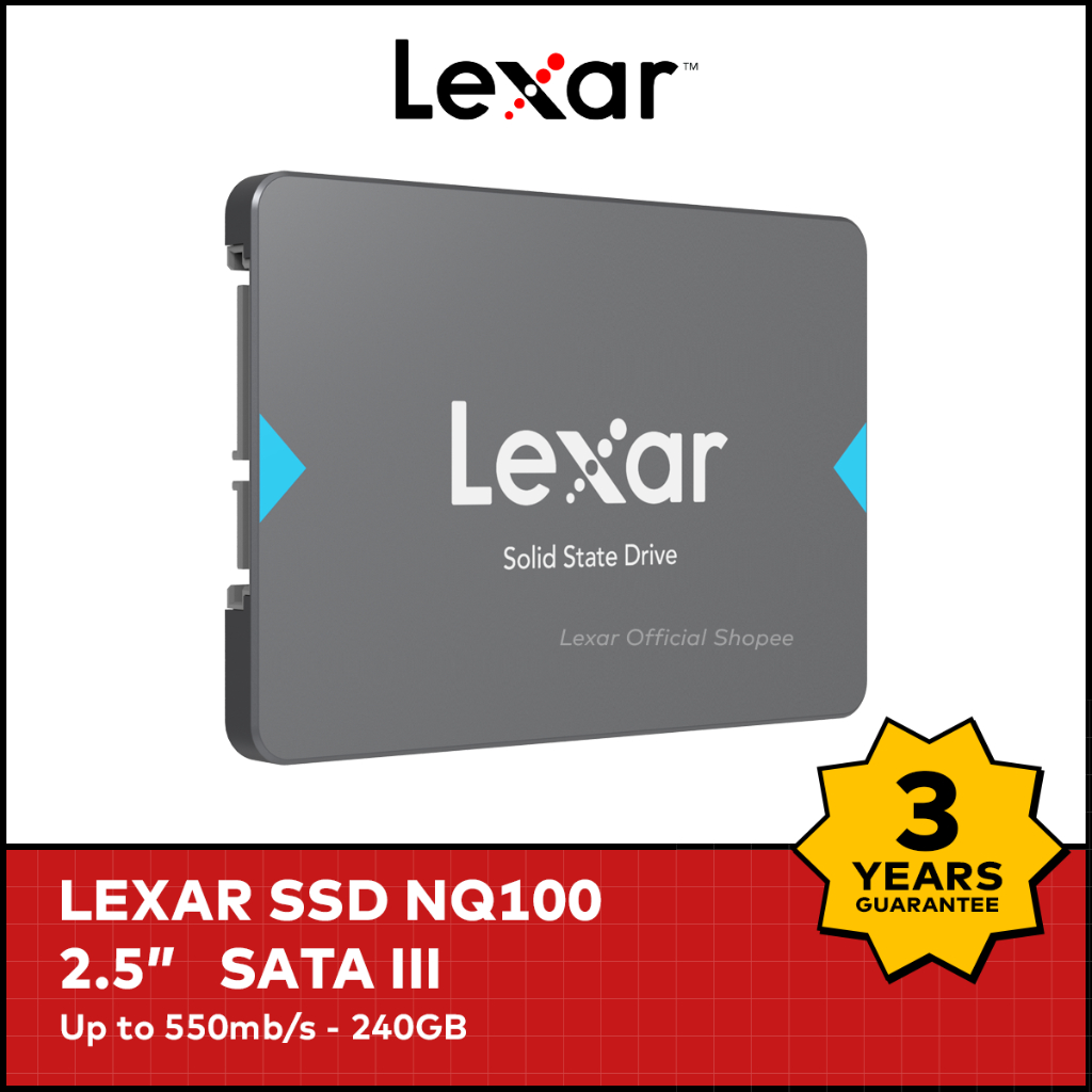 Lexar SSD 2.5" NQ100 SATA III Up to 550MB/s - 240GB