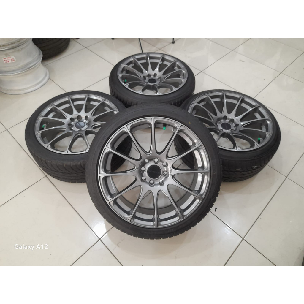 Velg Mobil Second RACING FORGED R17 Lebar 8/9 Pcd 4X100/114  + BAN 215 40 R17