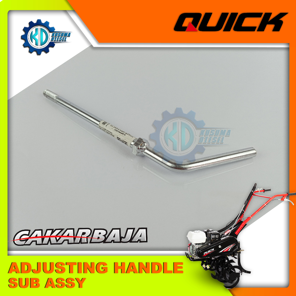 ADJUSTING HANDLE SUB ASSY CAKAR BAJA (VERCHROME) - HANDEL STANG CAKAR BAJA - SPAREPART TRAKTOR QUICK