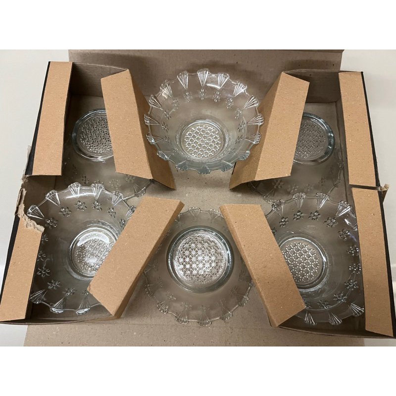 Mini Bowl Set isi 6/Mangkuk Kecil isi 6/Mangkuk Kecil Set/Mangkuk Kaca Cantik/Mangkuk Saus/Mangkok S