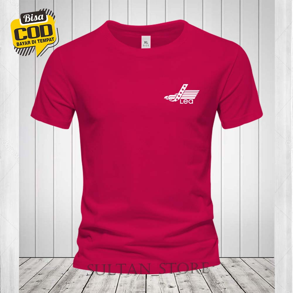 Kaos Lea Kiri Putih / Kaos Distro Lengan Pendek Pria Premium /Baju Pria&Wanita