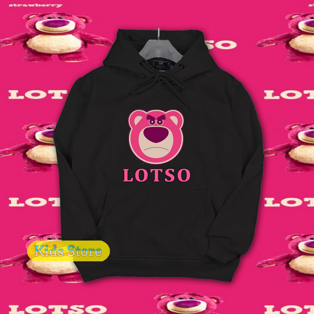 Hoodie anak lotso toy story/ jaket Sweater Hoodie Anak Laki laki Perempuan lotso toy story