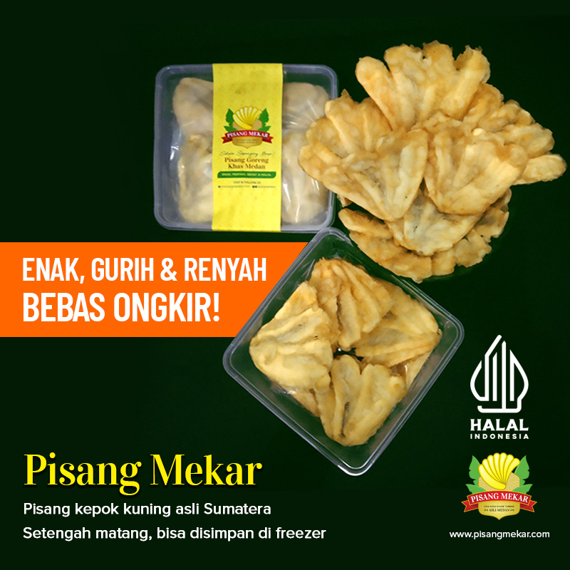 

Frozen Food Pisang Goreng Kipas, Enak, Renyah & Gurih