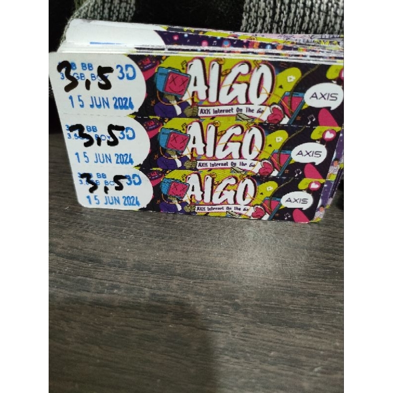 Voucher Axis Aigo 5gb 3Hari