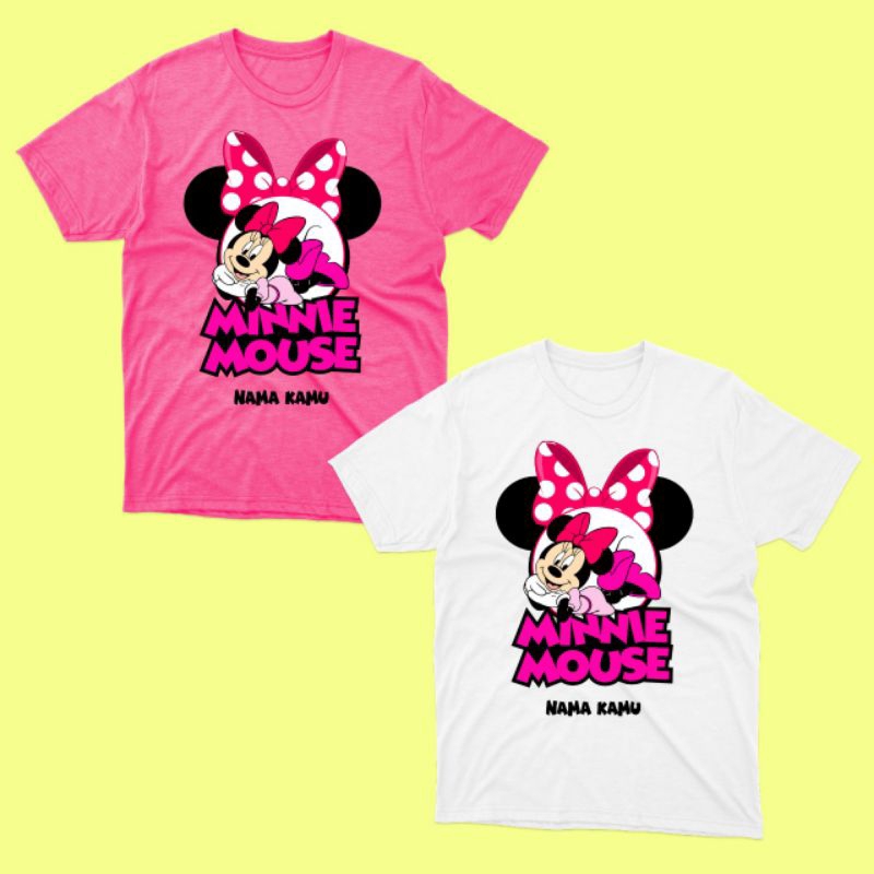 cetak kaos anak Minnie mouse custom nama. kaos anak Minnie mouse custom nama. kaos anak Minnie mouse