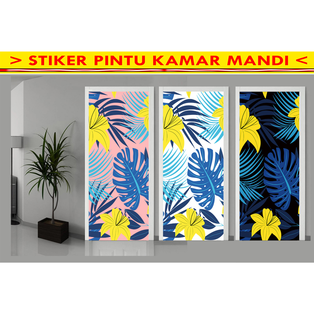 STIKER PINTU KAMAR MANDI, STIKER PINTU WC, WALLPAPER PINTU TOILET