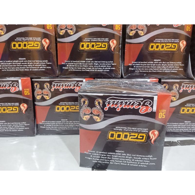 KOREK API RODA G2000 GEMINI ISI 50 PCS
