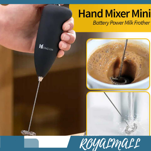 Hand Mixer Mini Pengocok Telur Susu Milk Frother Battery Power /  Mixer Mikser Blander Alat Kocok Pe