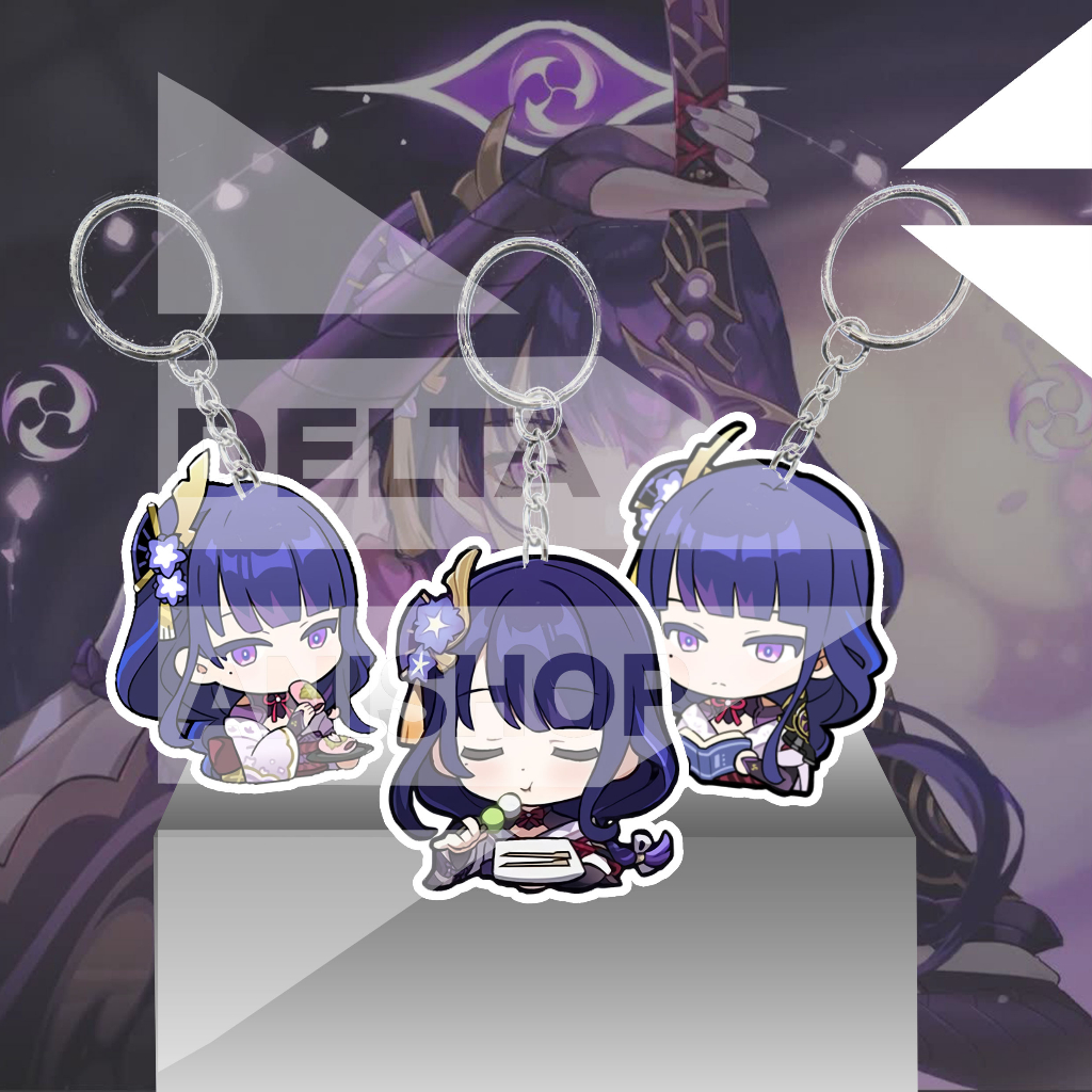 Gantungan Kunci / Keychain / Gantungan HP - Genshin Impact - Raiden Shogun