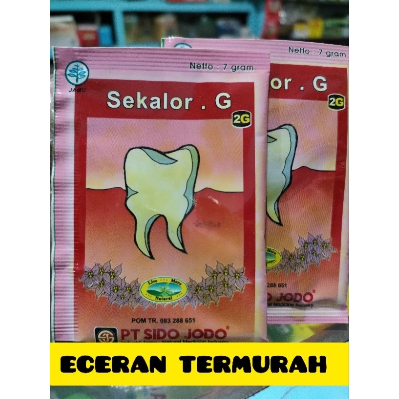 

Jamu Eceran Sekalor Gigi sakit gigi 1 sachet