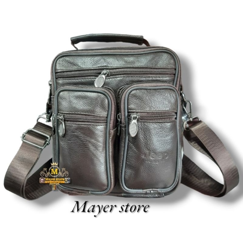 tas selempang pria kulit slip kantong garud tas bahu pria