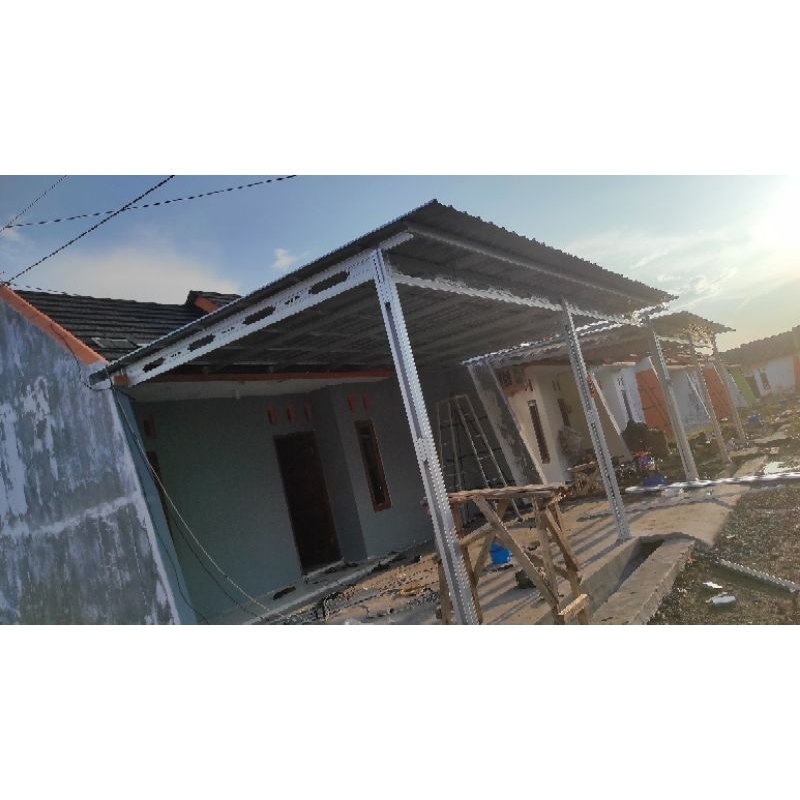 Kanopi Baja Ringan Atap Galvalum