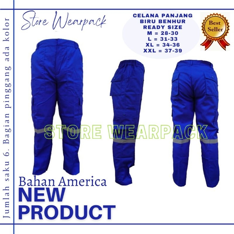 Celana Kerja Biru Benhur