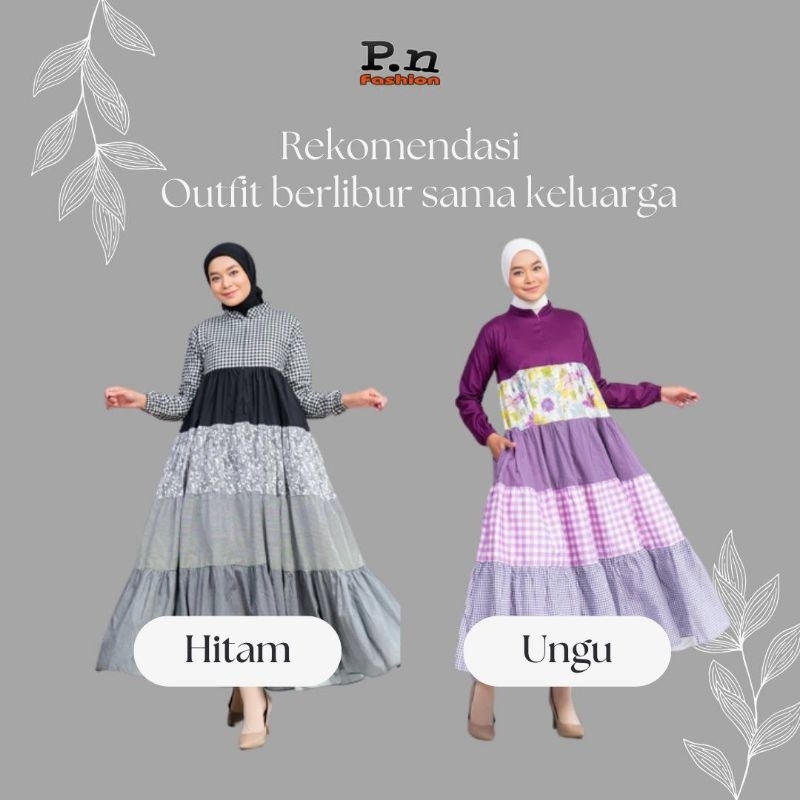 (COD) New Gamis Patchart GB-PN2201 by PN Fashion