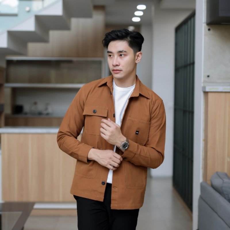 JAKET WOLV ORIGINAL || Jaket Pria Tracker Canvas Jaket Outer Original