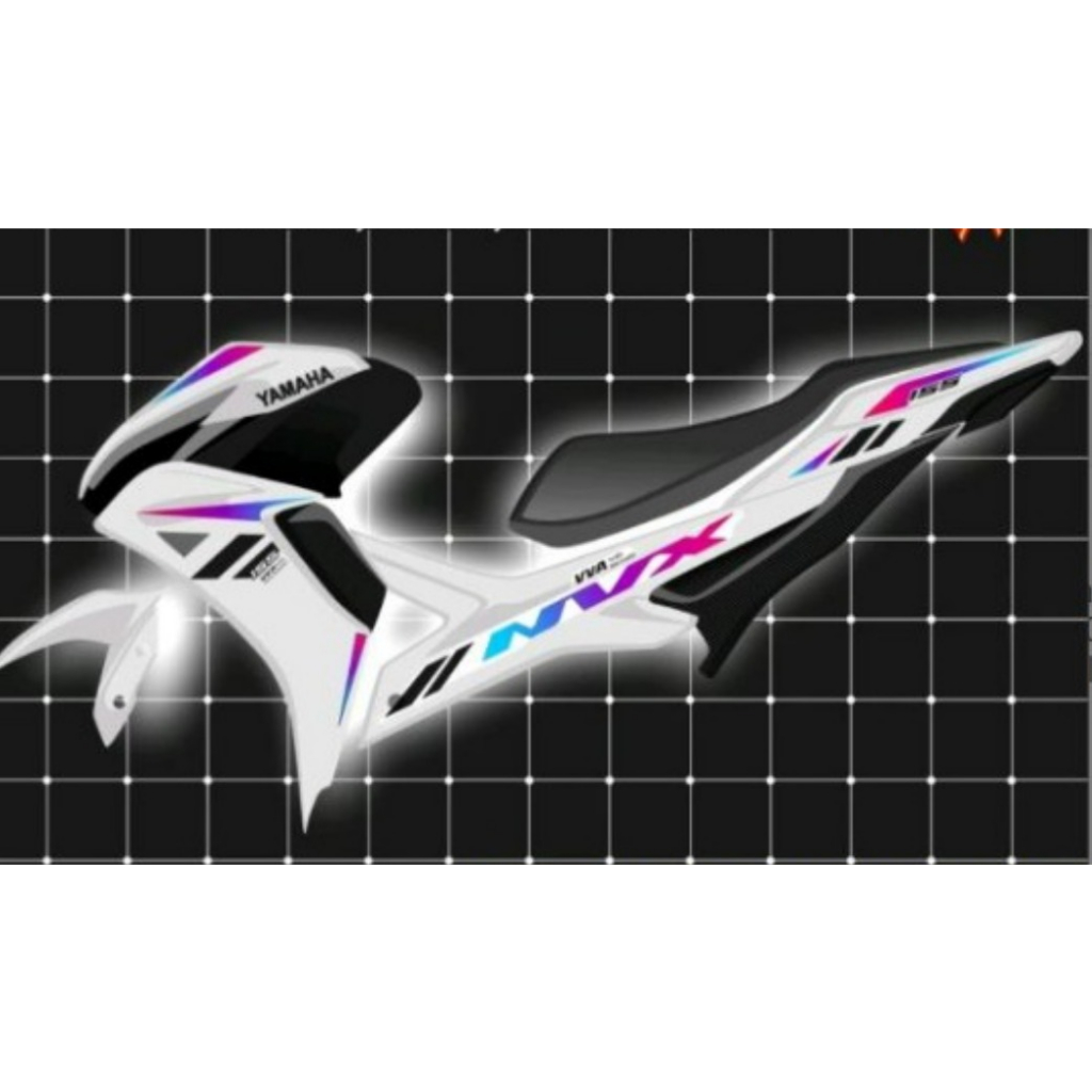 STRIPING TRANSPARAN AEROX ALL NEW CONNECTED 155 MALAYSIA RAINBOW NVX