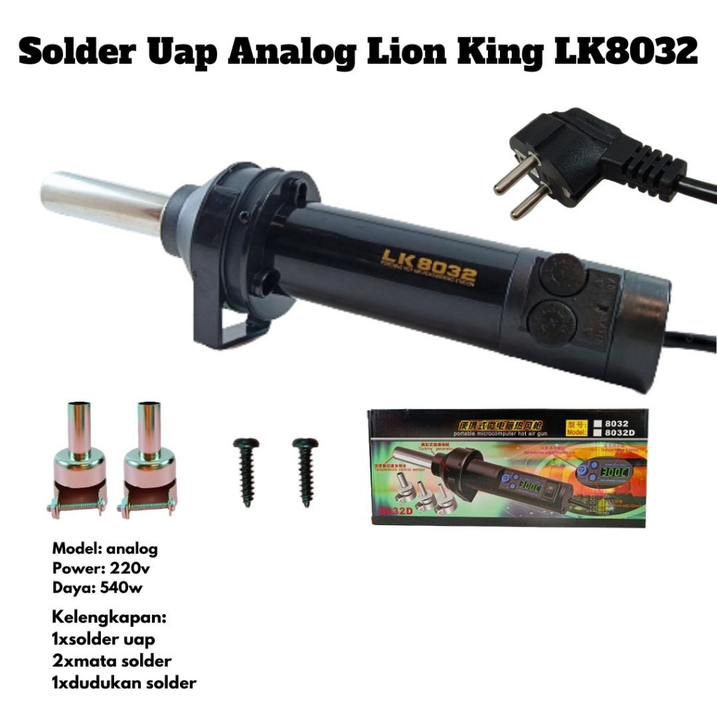 Solder Uap Analog Lion King LK8032 Solder Uap Portable LK 8032