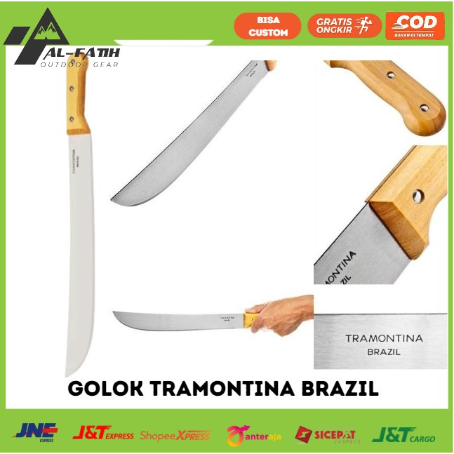 BILAH GOLOK TRAMONTINA DAN SARUNG GOLOK