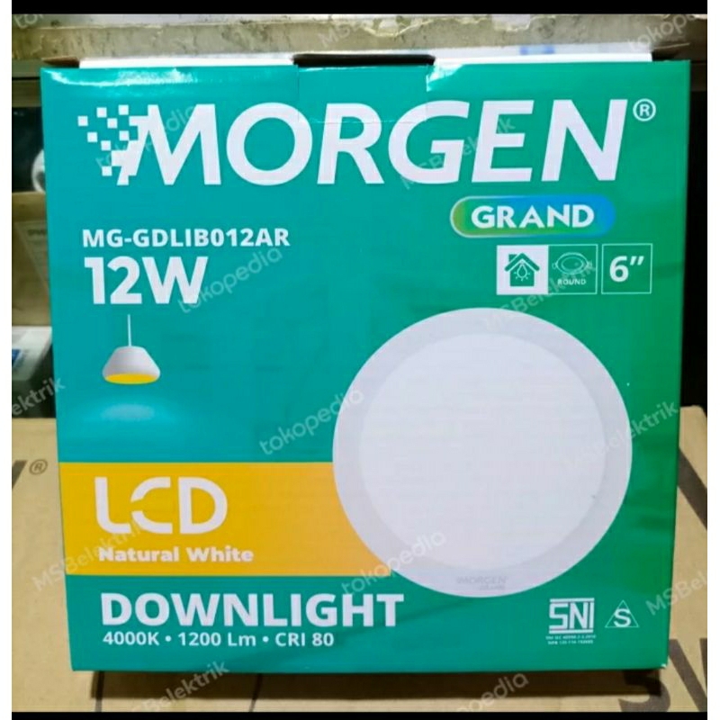 Morgen Natural White Downlight Led 12 Watt 6 inch
