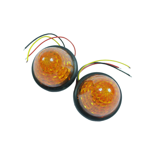 Lampu LED Truck 813 12V Bulat Crystal Biru/Hijau/Merah/Kuning, Lampu Bak Truck, Lampu Stop LED Truck