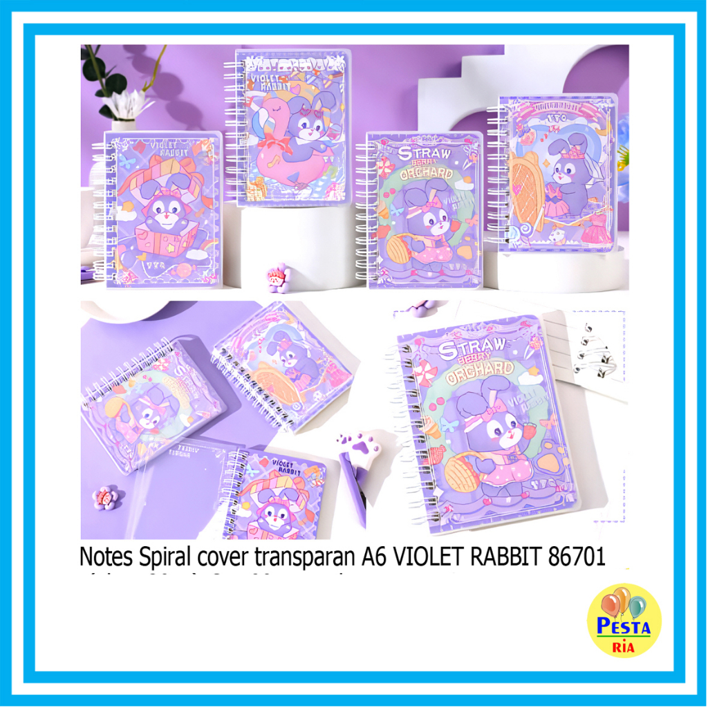

Murah!! (1 Pcs) Notes Spiral Transparan A6, notebook spiral, notes Fancy, buku catatan, buku diary