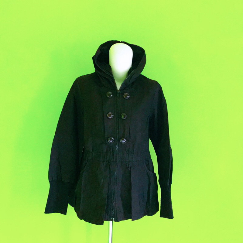 jacket coat wanita hitam