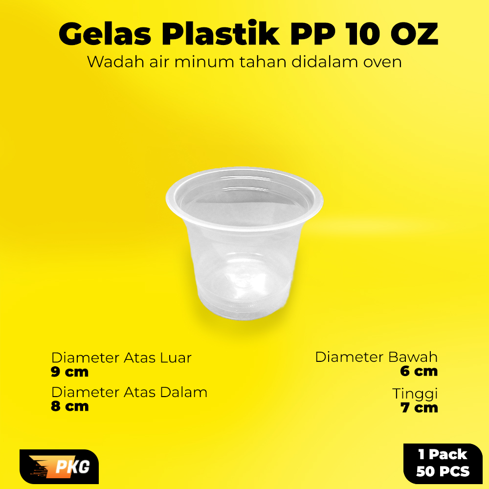 Gelas Plastik 10oz / Cup Plastik 10oz / Gelas Cup Plastik