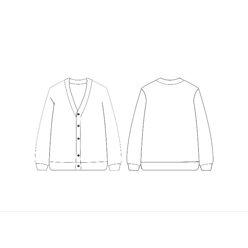 Custom Cardigan Satuan