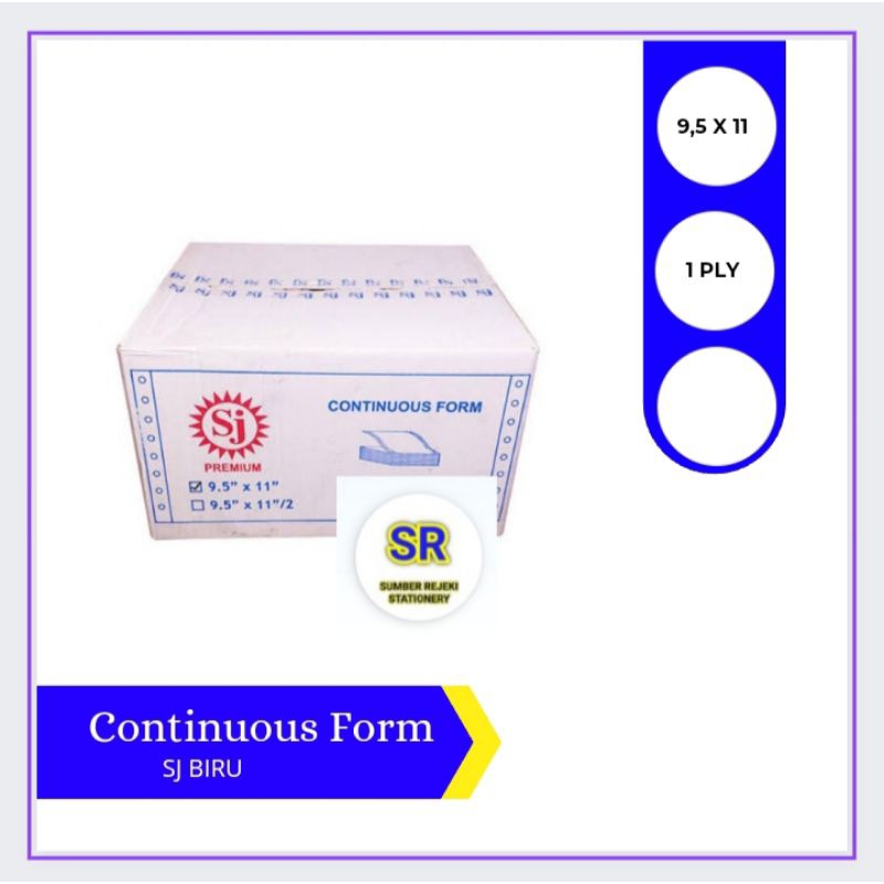 

CONTINUOUS FORM BIRU (9,5 X 11) 1 PLY