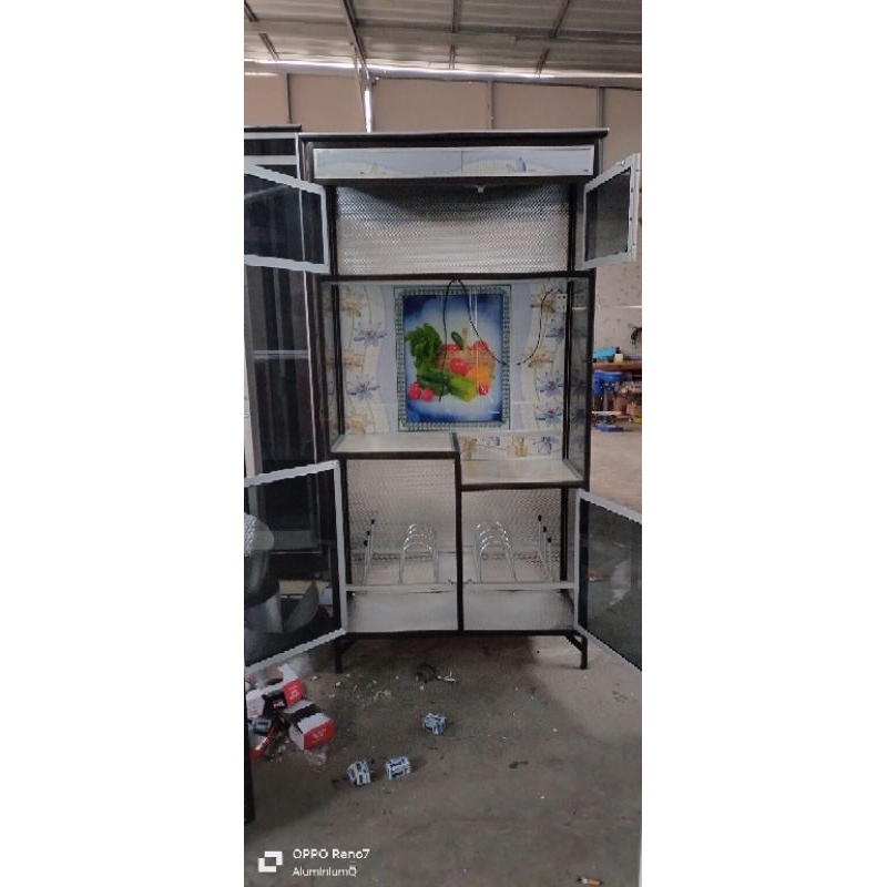 Rak Piring aluminium / lemari dapur / kitchen set