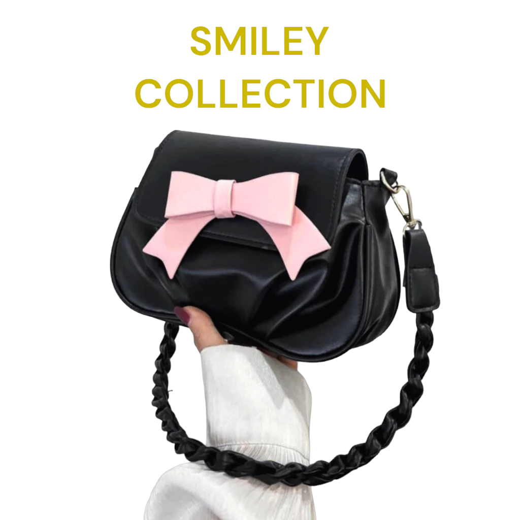 TAS SELEMPANG KULIT WANITA TAS CEWEK SHOULDER BAG SLINGBAG JS2 521 SMILEY COLLECTION